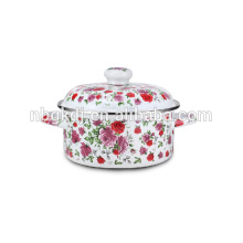 Blumentopf mit voller Emaille Decals Blumentopf mit voller Emaille Decals